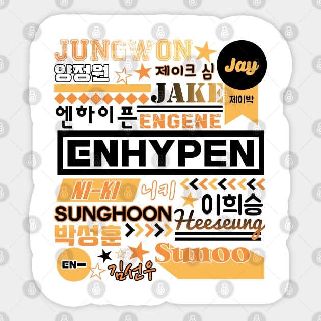 ENHYPEN COLLAGE Sticker by lovelyday